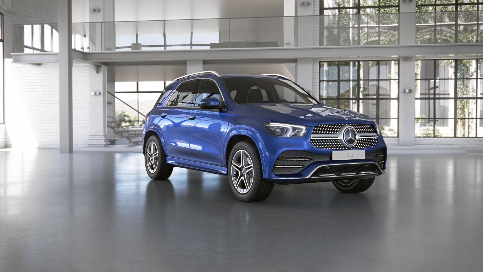Mercedes-Benz GLE 300 d 4MATIC двигатель 2 литра (245 л.с.) Синий