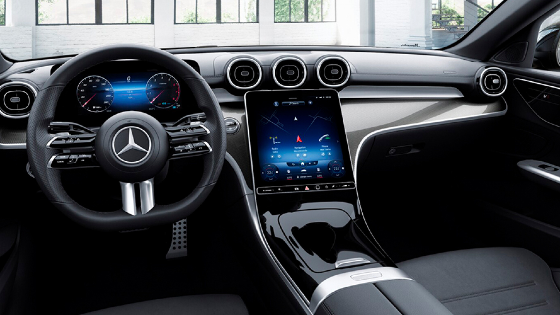 Mercedes-Benz C 180 комплектация Sport двигатель 1.6 литра (150 л.с.) Белый