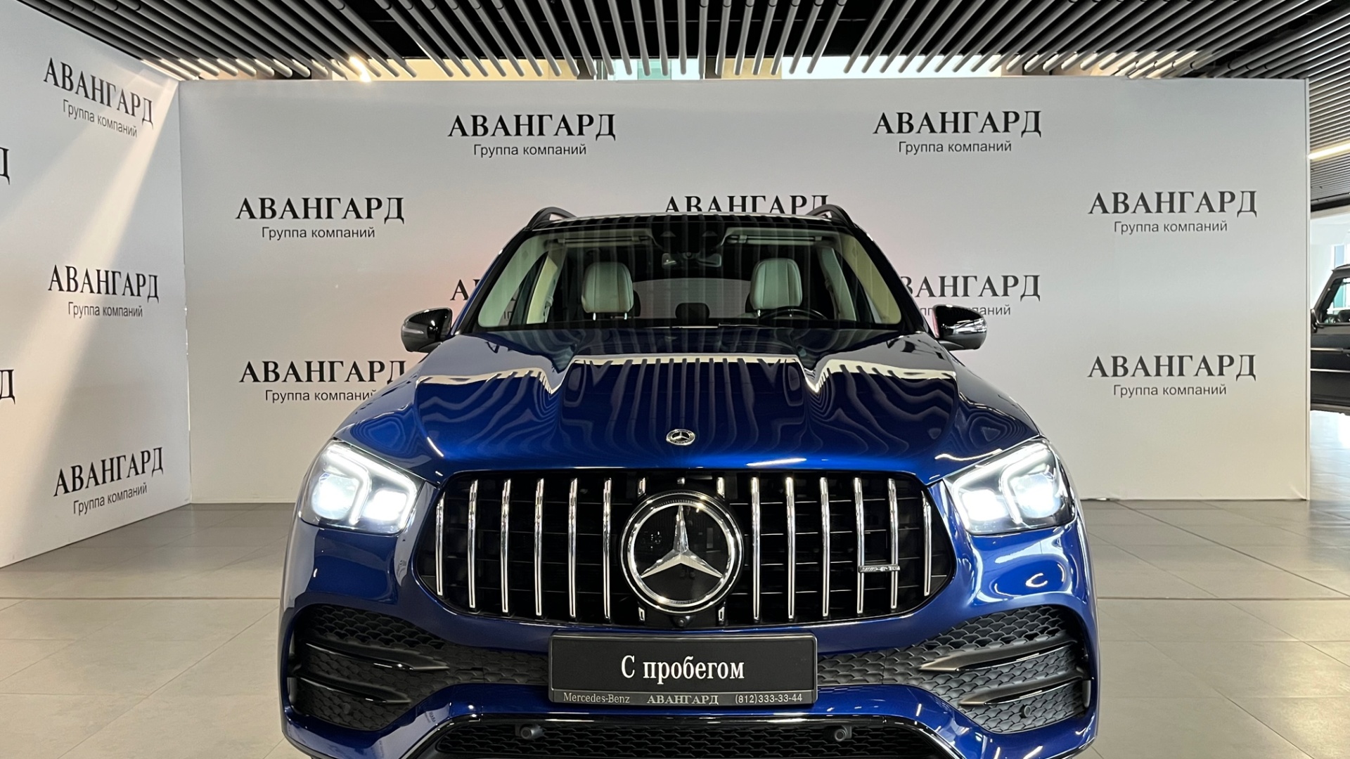 Mercedes-Benz GLE 450 4MATIC двигатель 3 литра (367 л.с.) Синий