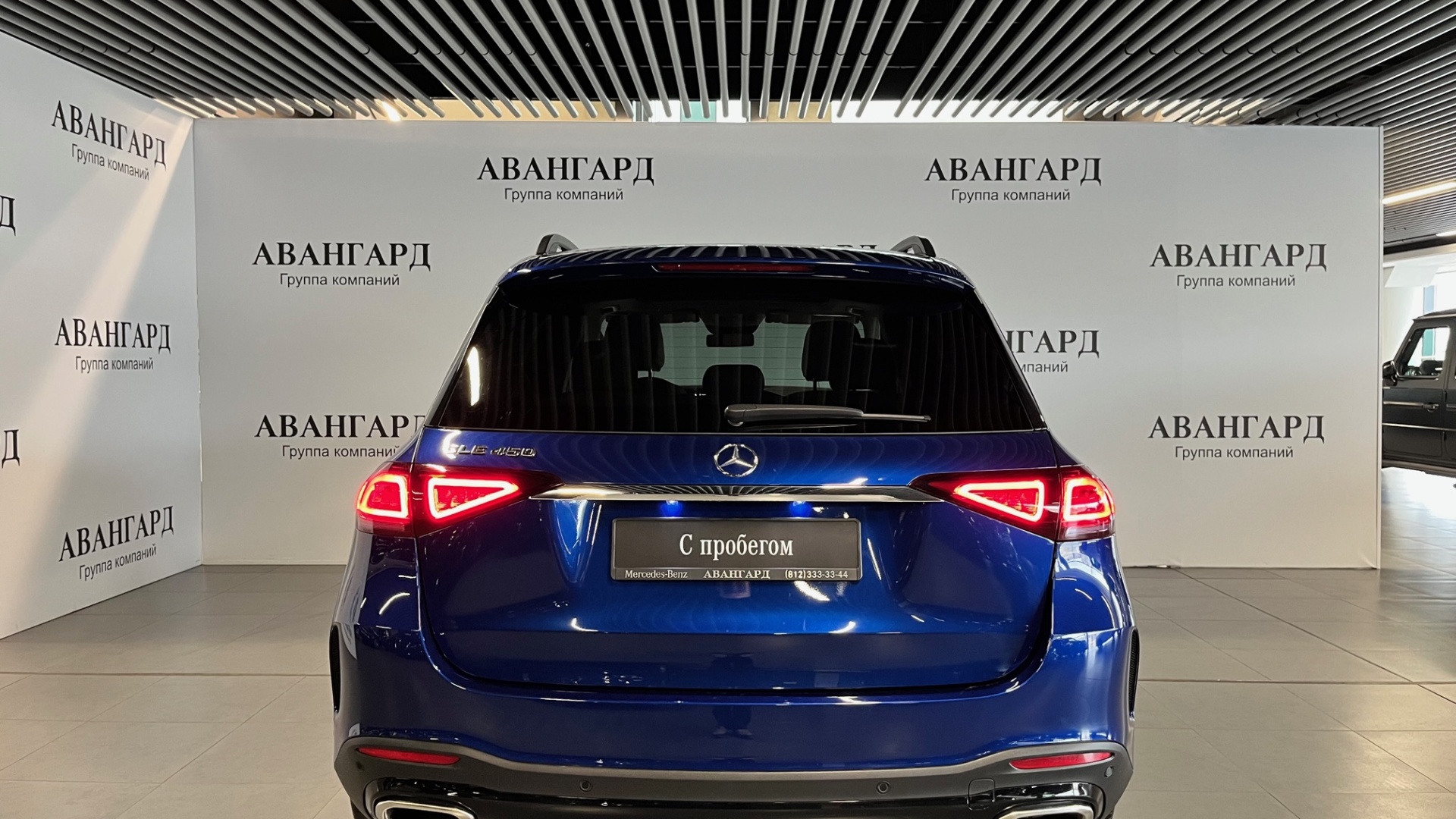 Mercedes-Benz GLE 450 4MATIC двигатель 3 литра (367 л.с.) Синий