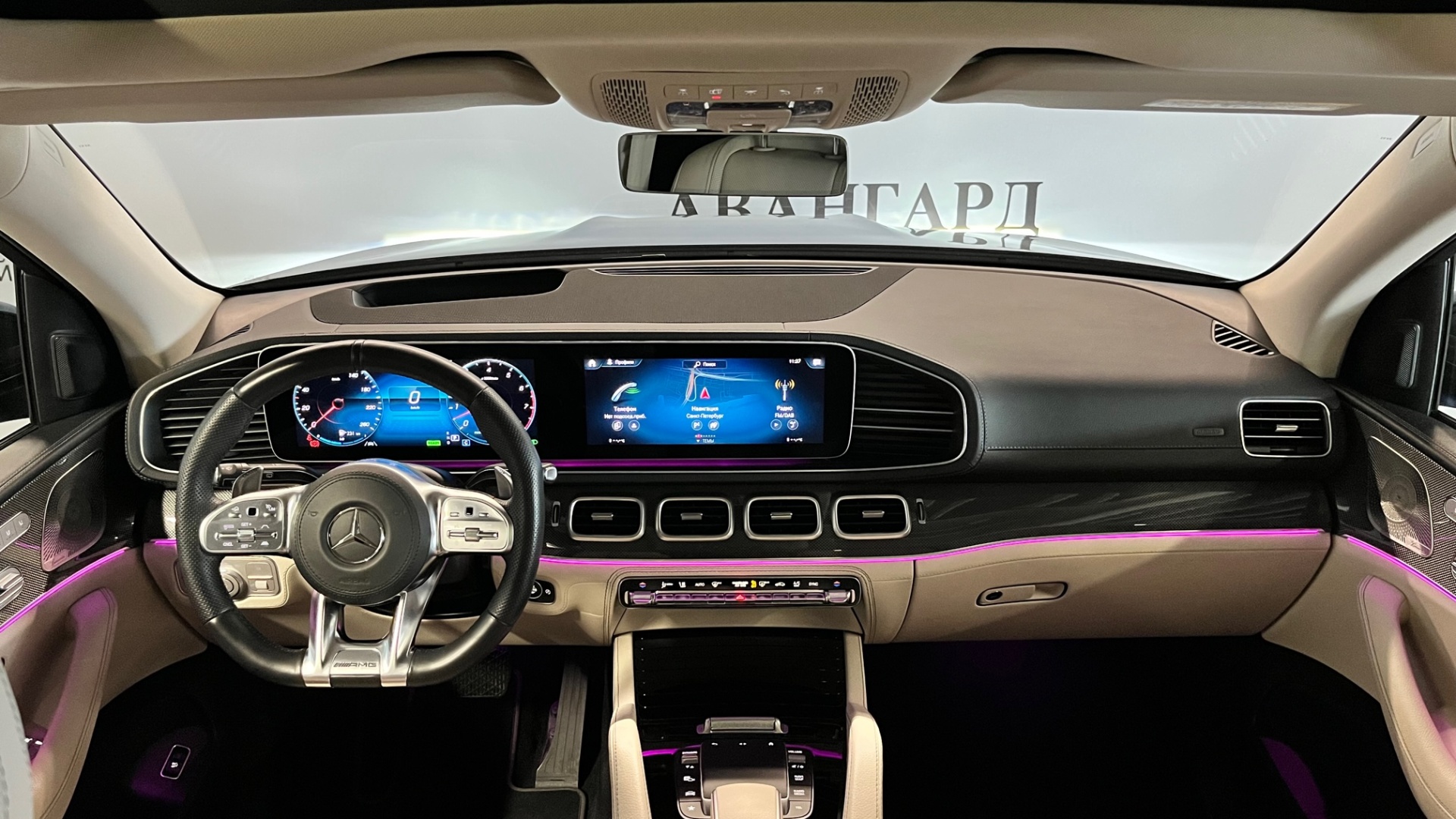 Mercedes-Benz GLE 450 4MATIC двигатель 3 литра (367 л.с.) Синий