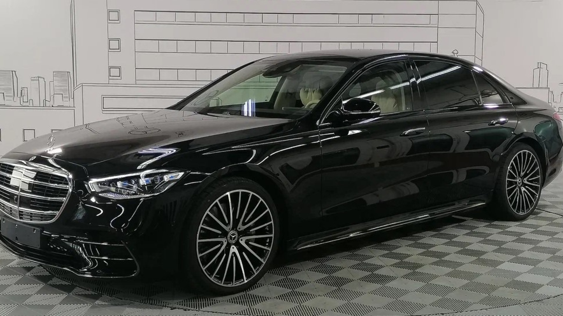 Mercedes-Benz S 500 4MATIC Long двигатель 3 литра (449 л.с.) Черный