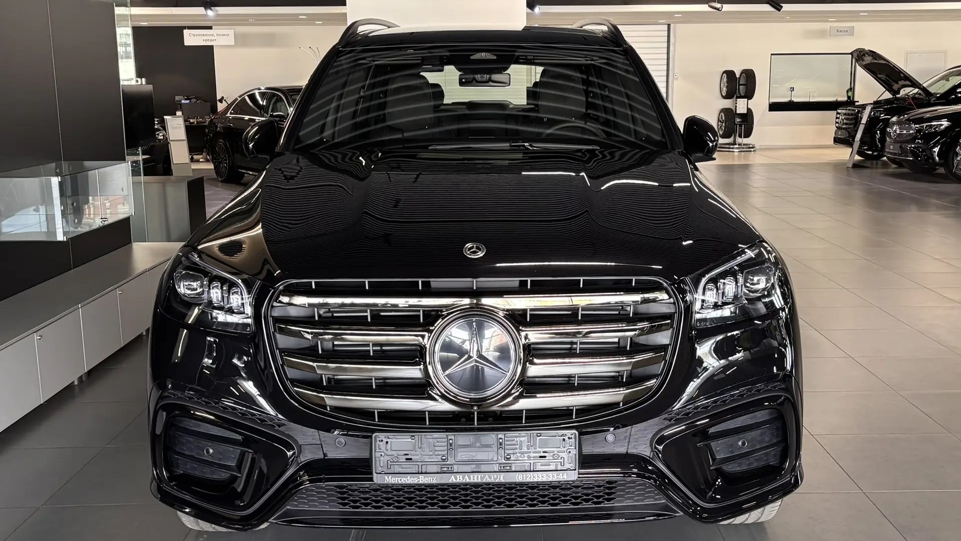 Mercedes-Benz GLS 450 d 4MATIC двигатель 3 литра (367 л.с.) Черный