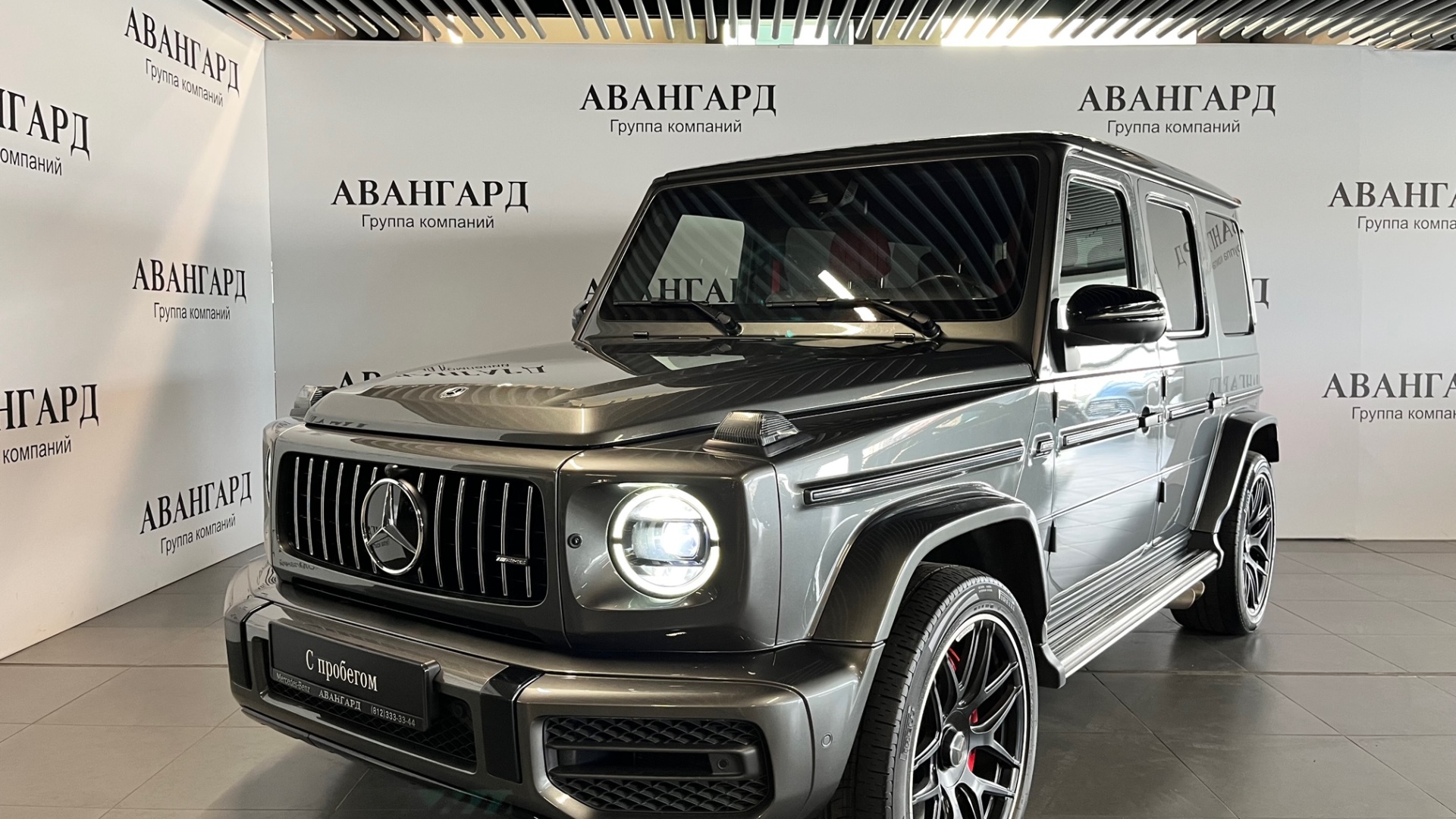 Mercedes-Benz AMG G 63 двигатель 4 литра (585 л.с.) Серый