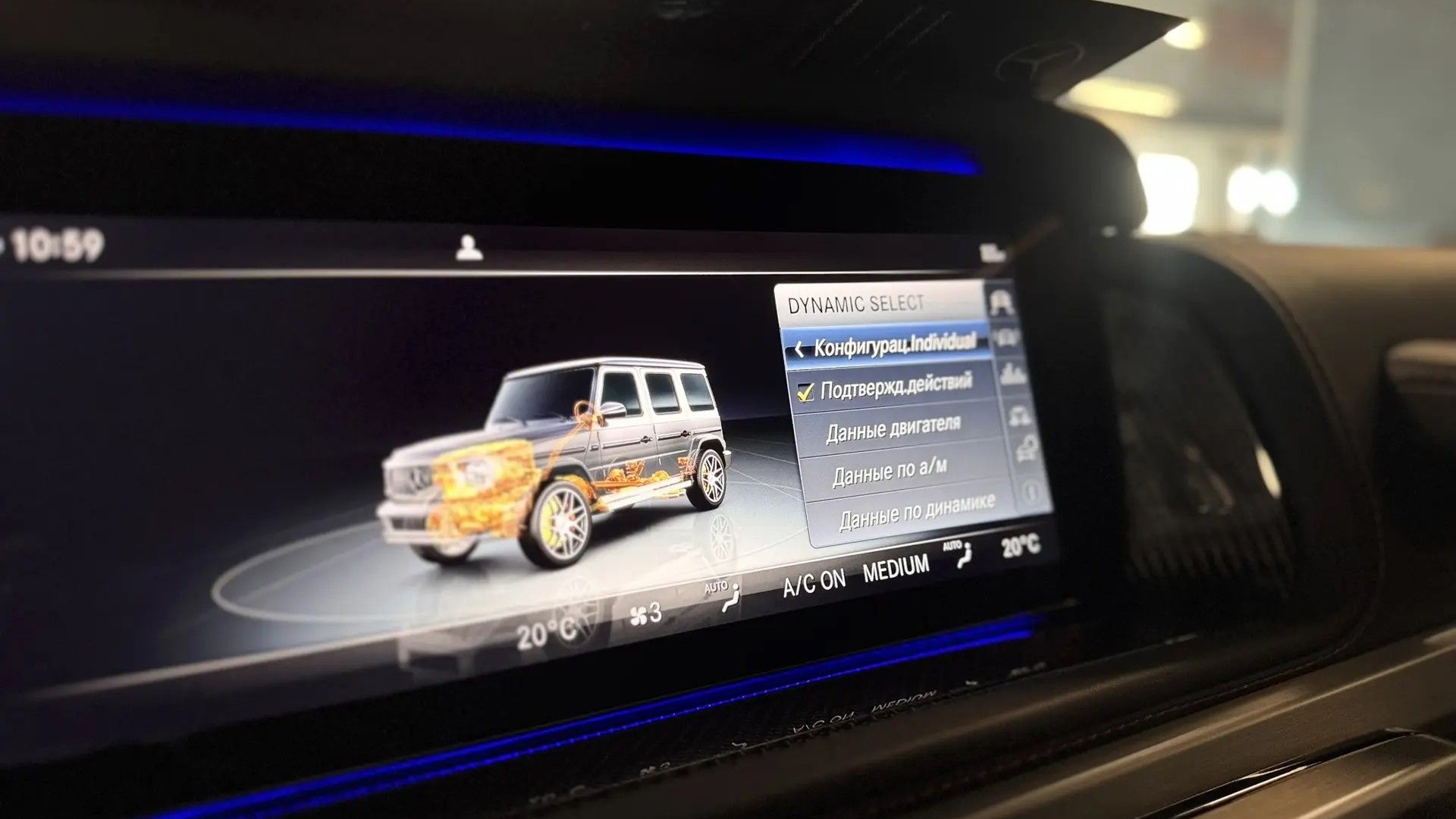 Mercedes-Benz G 63 AMG двигатель 5.5 литра (571 л.с.) Черный