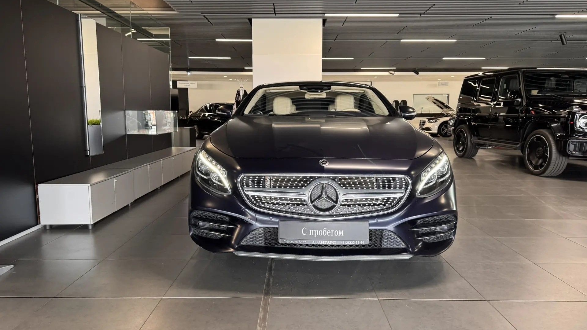 Mercedes-Benz S 450 4MATIC Купе двигатель 3 литра (367 л.с.) Синий