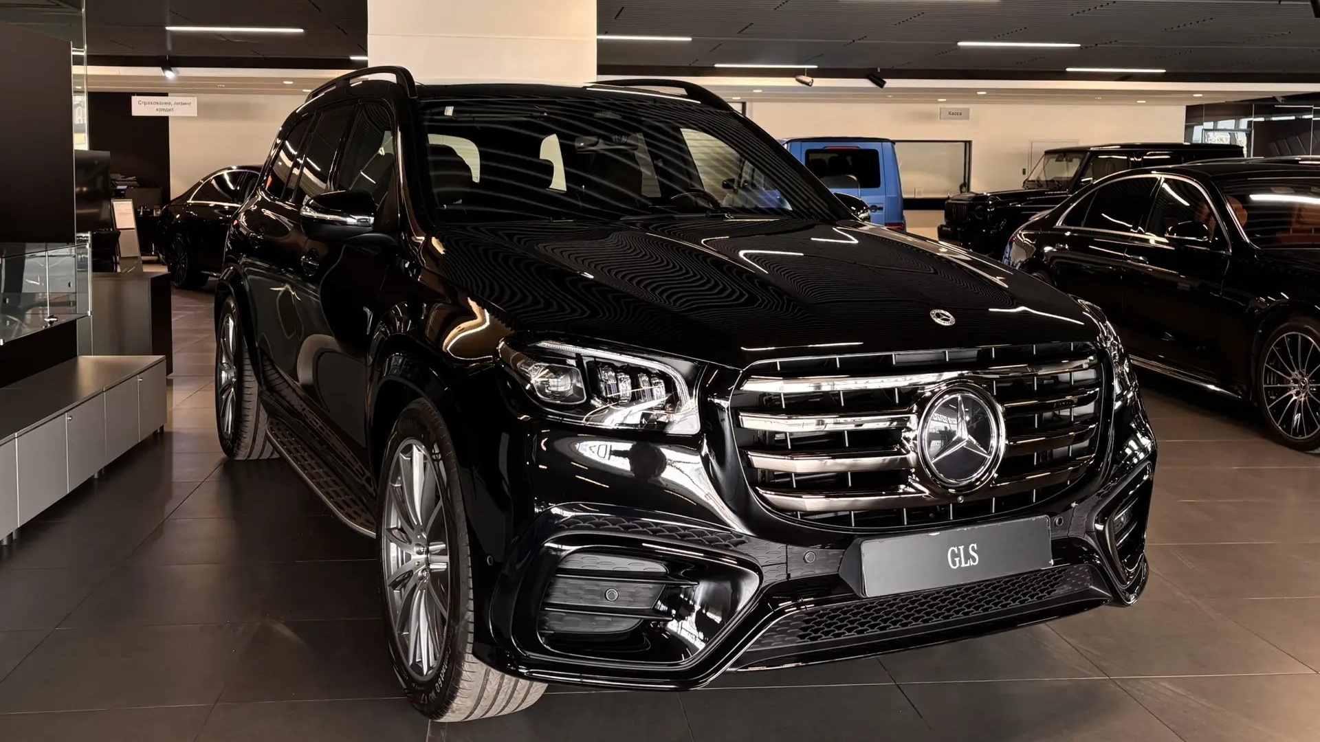 Mercedes-Benz GLS 450 d 4MATIC двигатель 3 литра (367 л.с.) Черный
