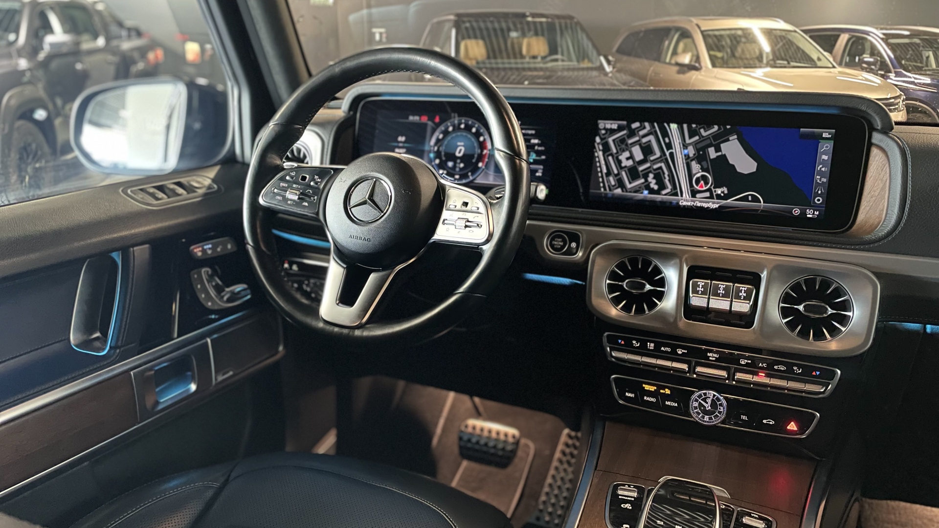 Mercedes-Benz G 500 двигатель 4 литра (422 л.с.) Синий