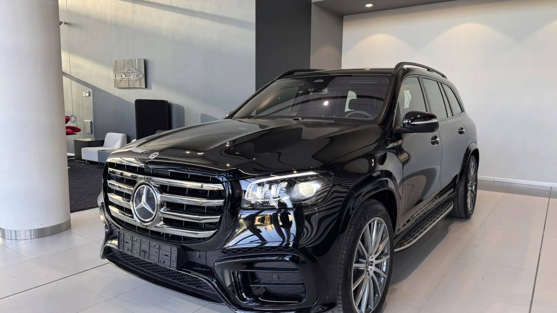 Mercedes-Benz GLS 450 d 4MATIC двигатель 3 литра (367 л.с.) Черный