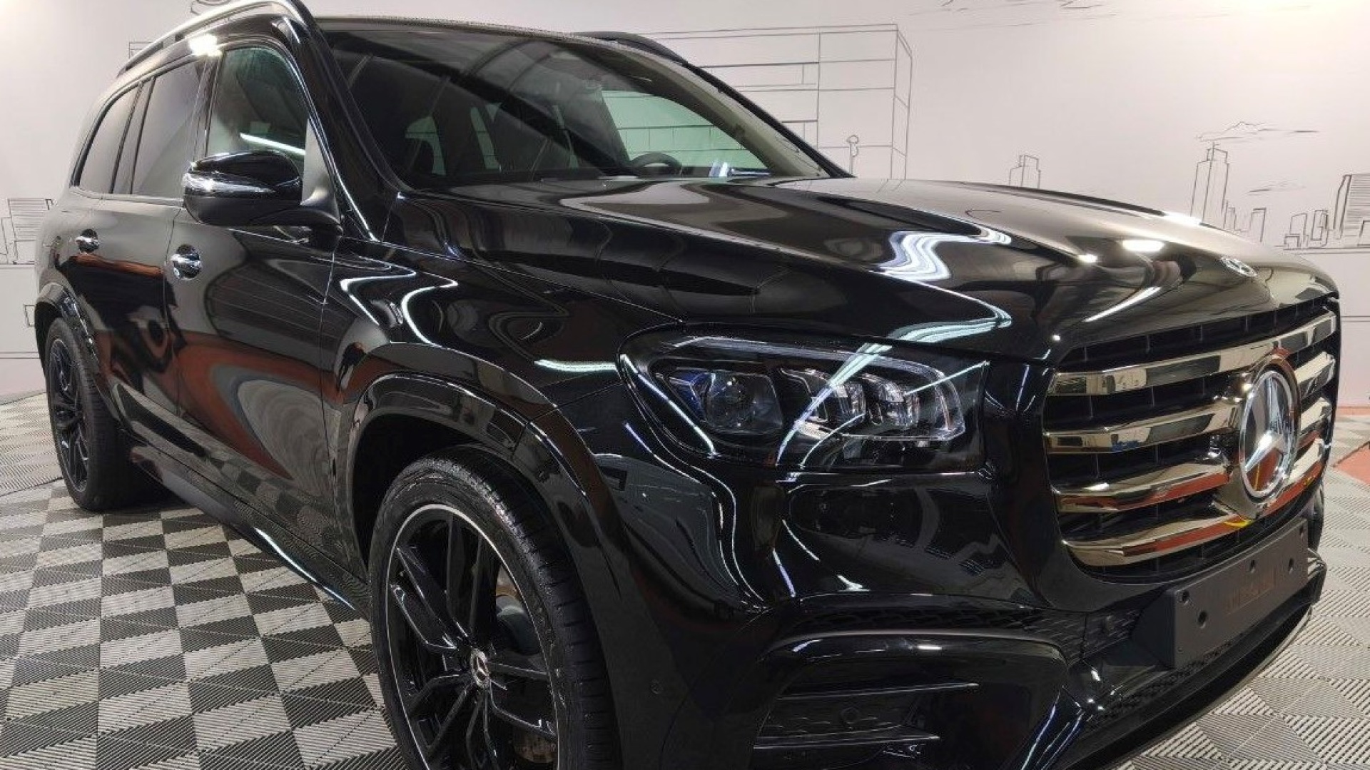 Mercedes-Benz GLS 450 d 4MATIC двигатель 3 литра (367 л.с.) Черный