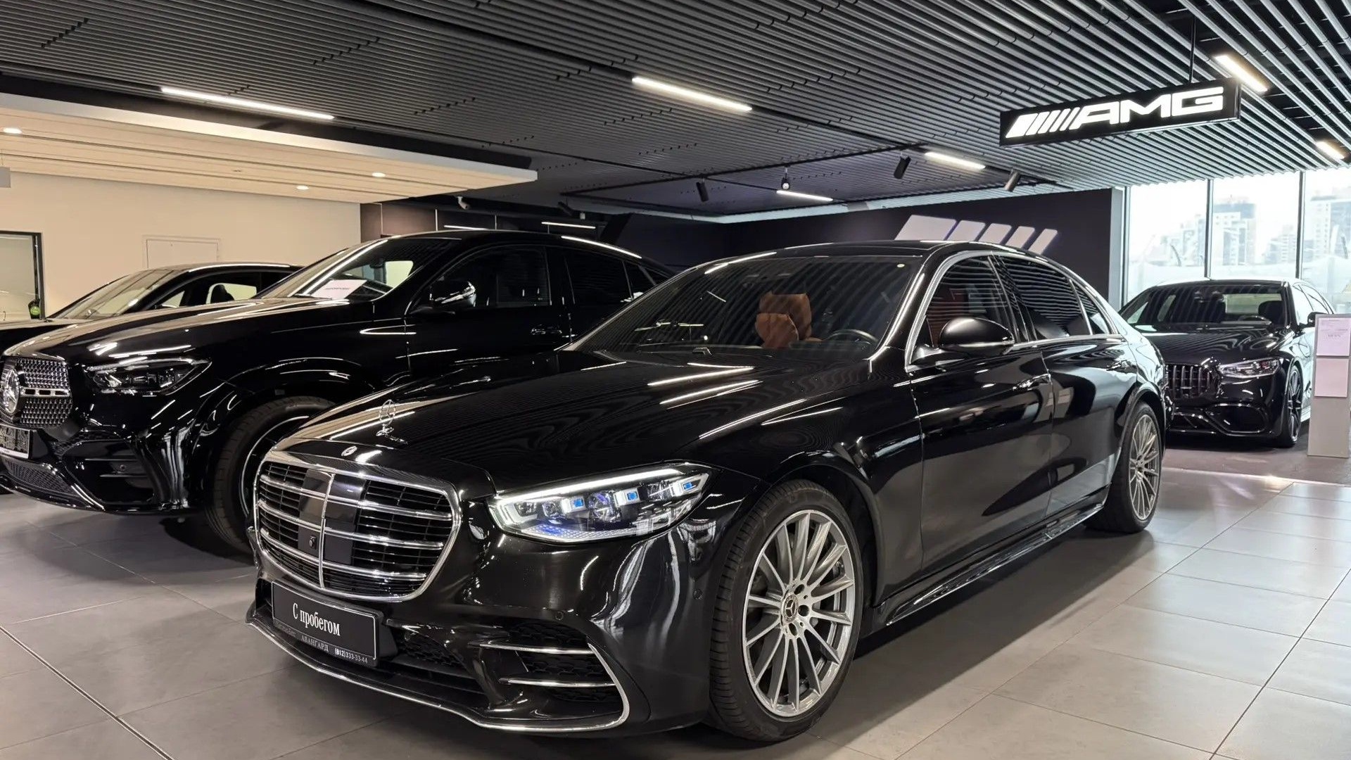 Mercedes-Benz S 450 4MATIC двигатель 3 литра (367 л.с.) Черный