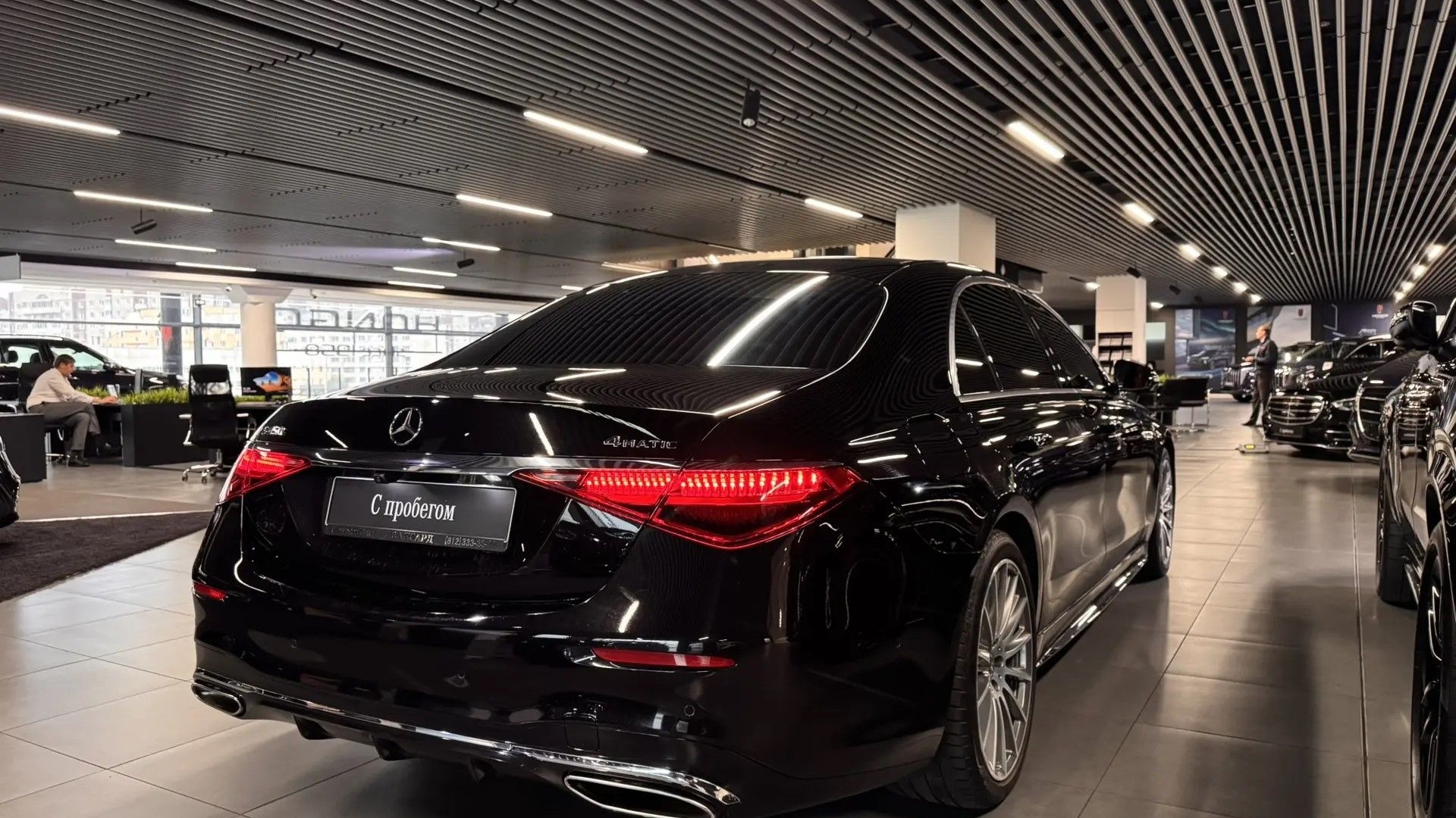 Mercedes-Benz S 450 4MATIC двигатель 3 литра (367 л.с.) Черный