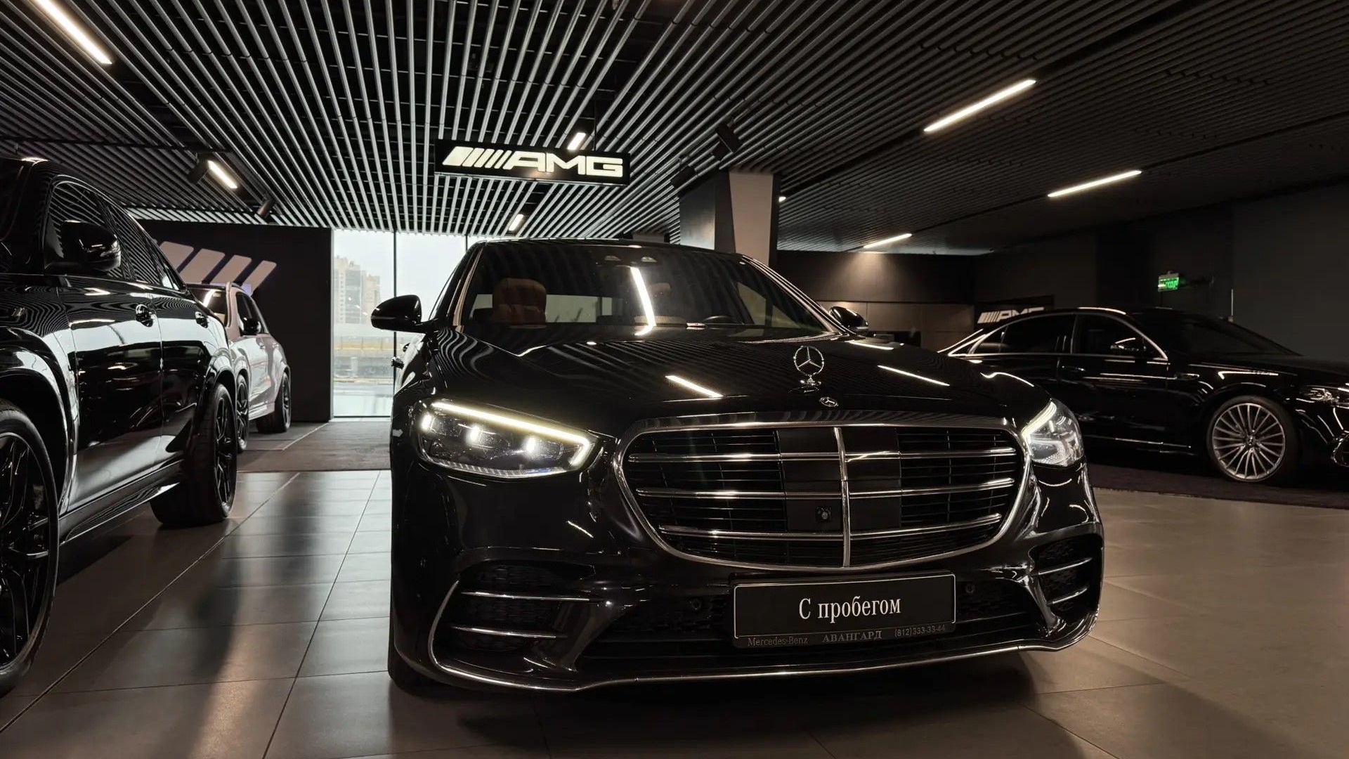 Mercedes-Benz S 450 4MATIC двигатель 3 литра (367 л.с.) Черный